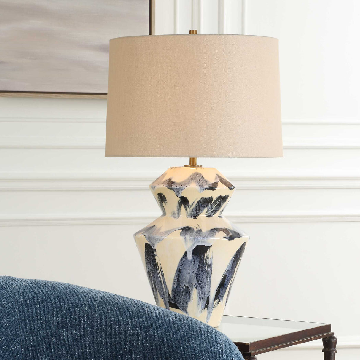 Faceted Ceramic Table Lamp | Oroa.com