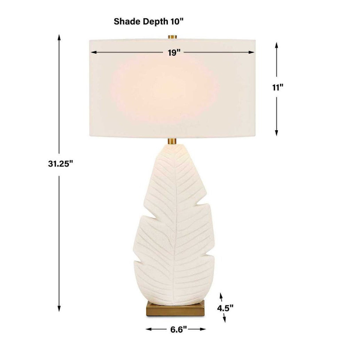 Matte White Ceramic Table Lamp | Oroa.com