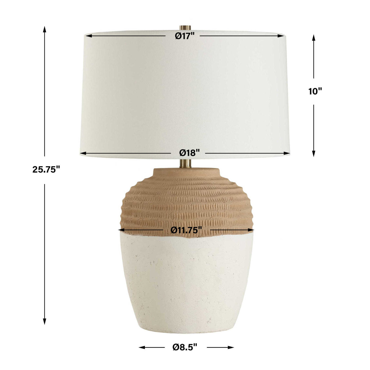Ceramic Two-Toned Table Lamp | Oroa.com