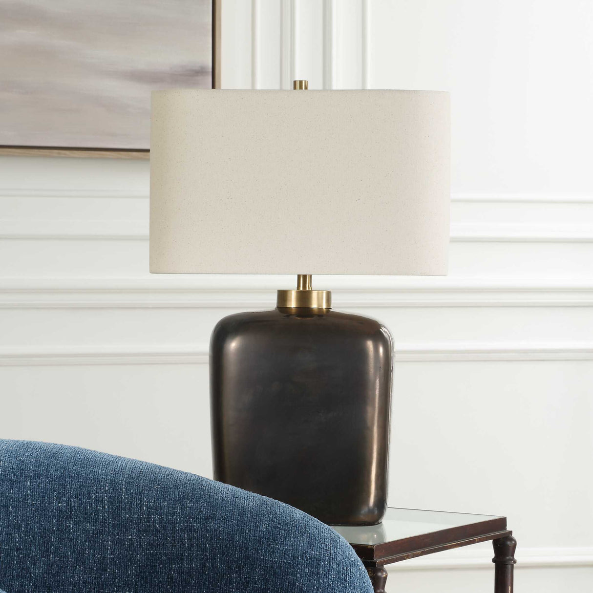 Modern European furniture - Bronze Ceramic Table Lamp - www.oroa.com | Oroa.com