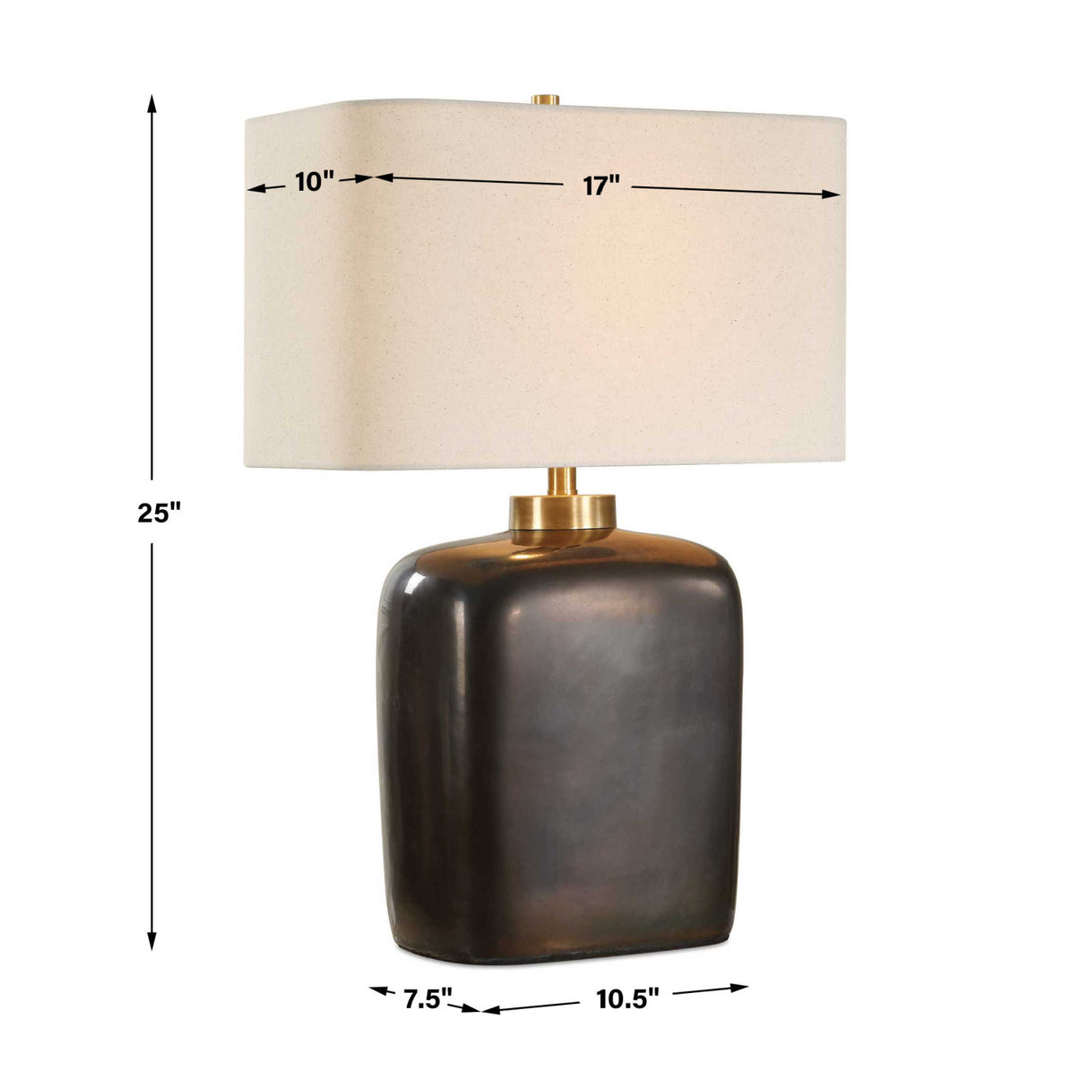 Modern European furniture - Bronze Ceramic Table Lamp - www.oroa.com | Oroa.com