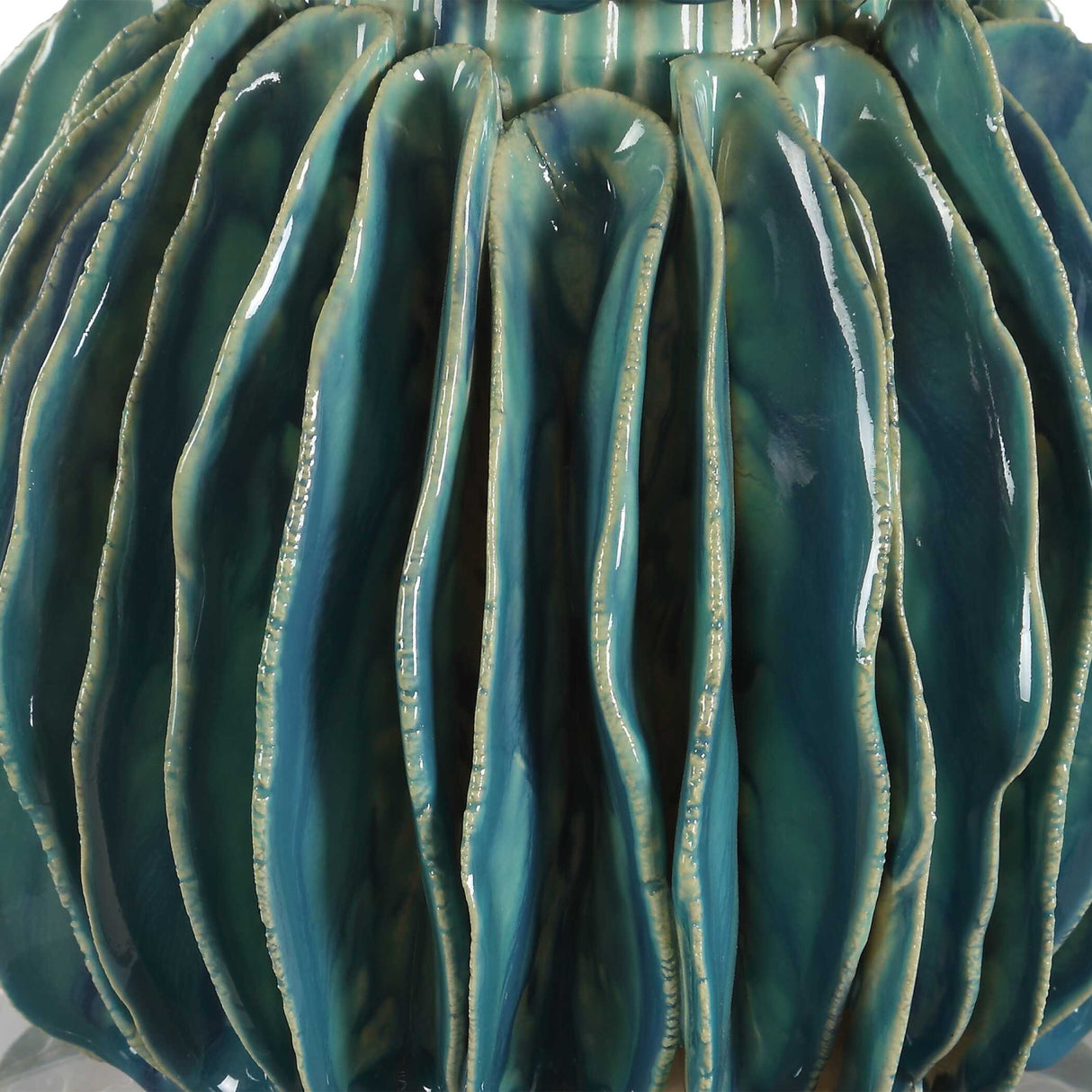 Stacked Teal Ceramic Table Lamp | Oroa.com