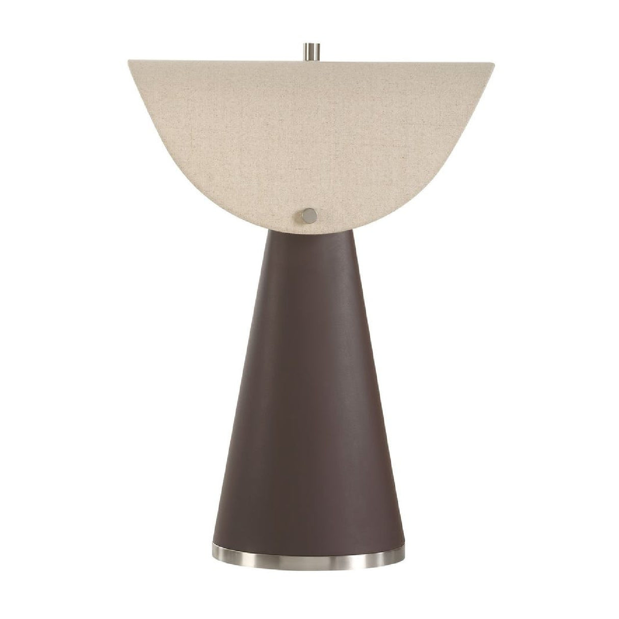 Tapered Brown Leather Table Lamp | Oroa.com