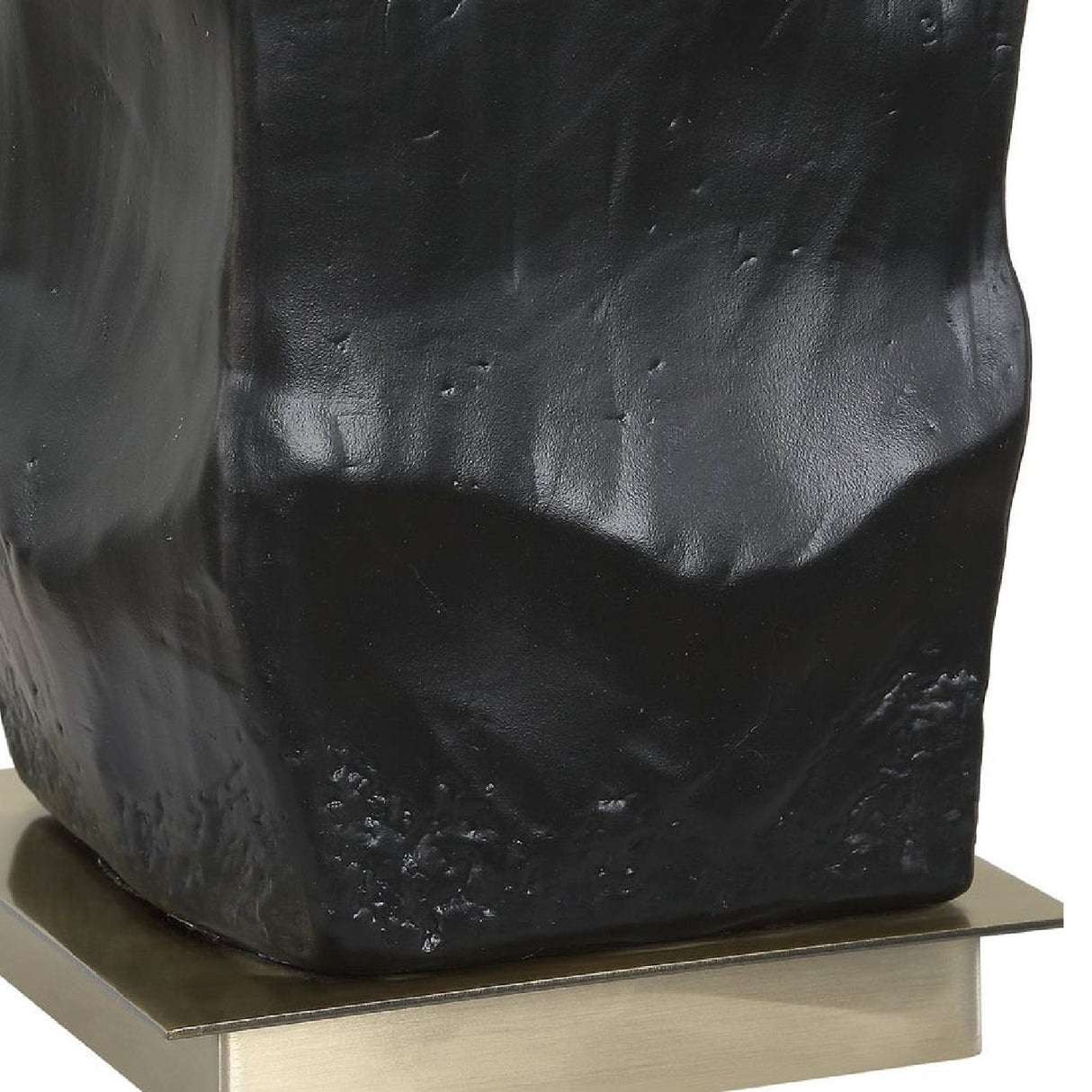 Organic-Shaped Black Ceramic Table Lamp | Oroa.com