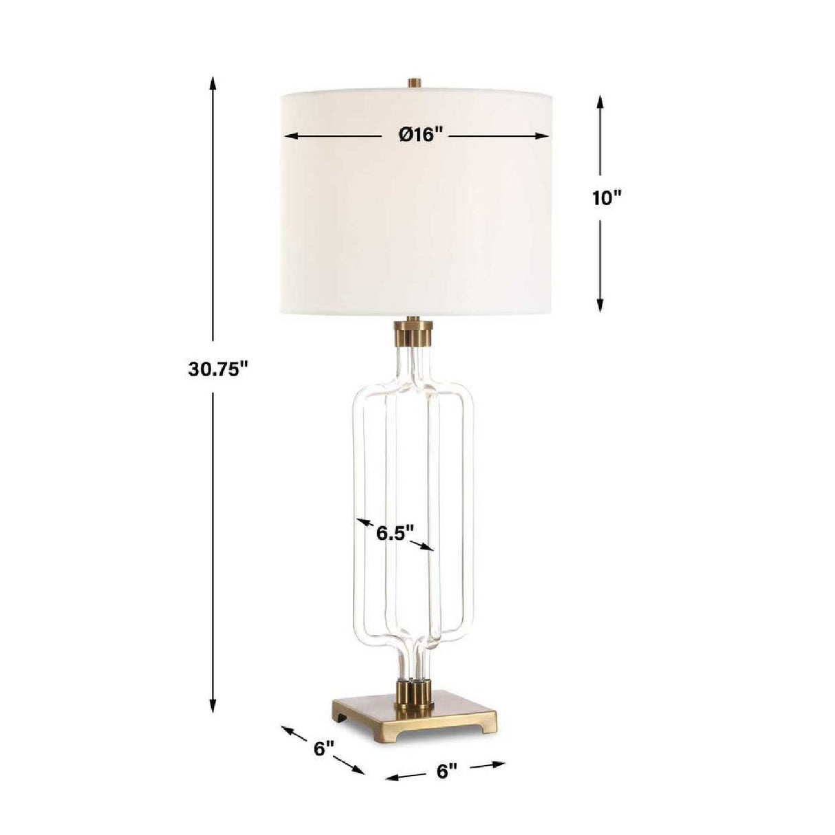 Transparent Base Cordless Table Lamp | Oroa.com