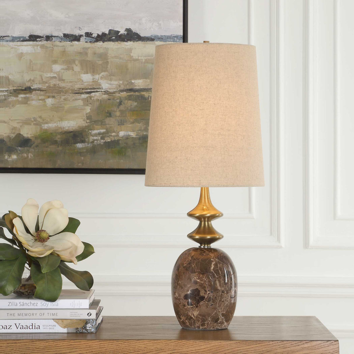 Brown Marble Buffet Lamp | Oroa.com