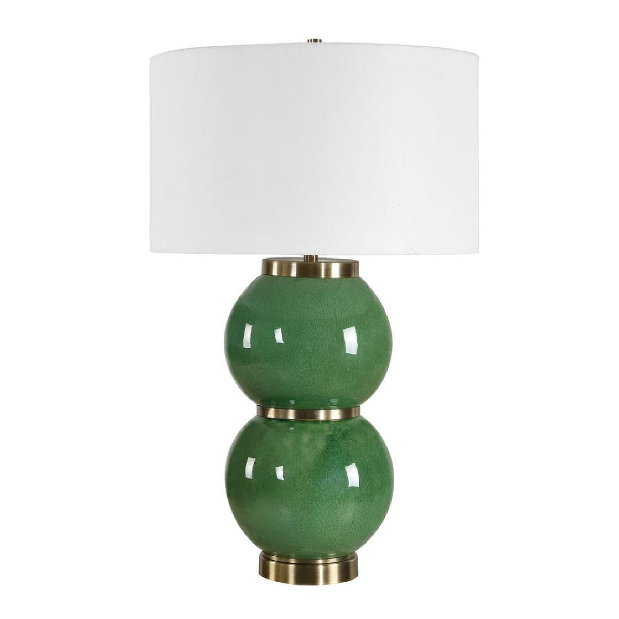 Stacked Green Spheres Table Lamp | Oroa.com