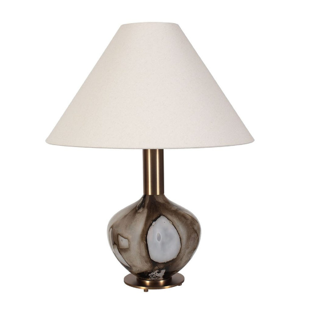 Brown Patterned Glass Table Lamp | Oroa.com