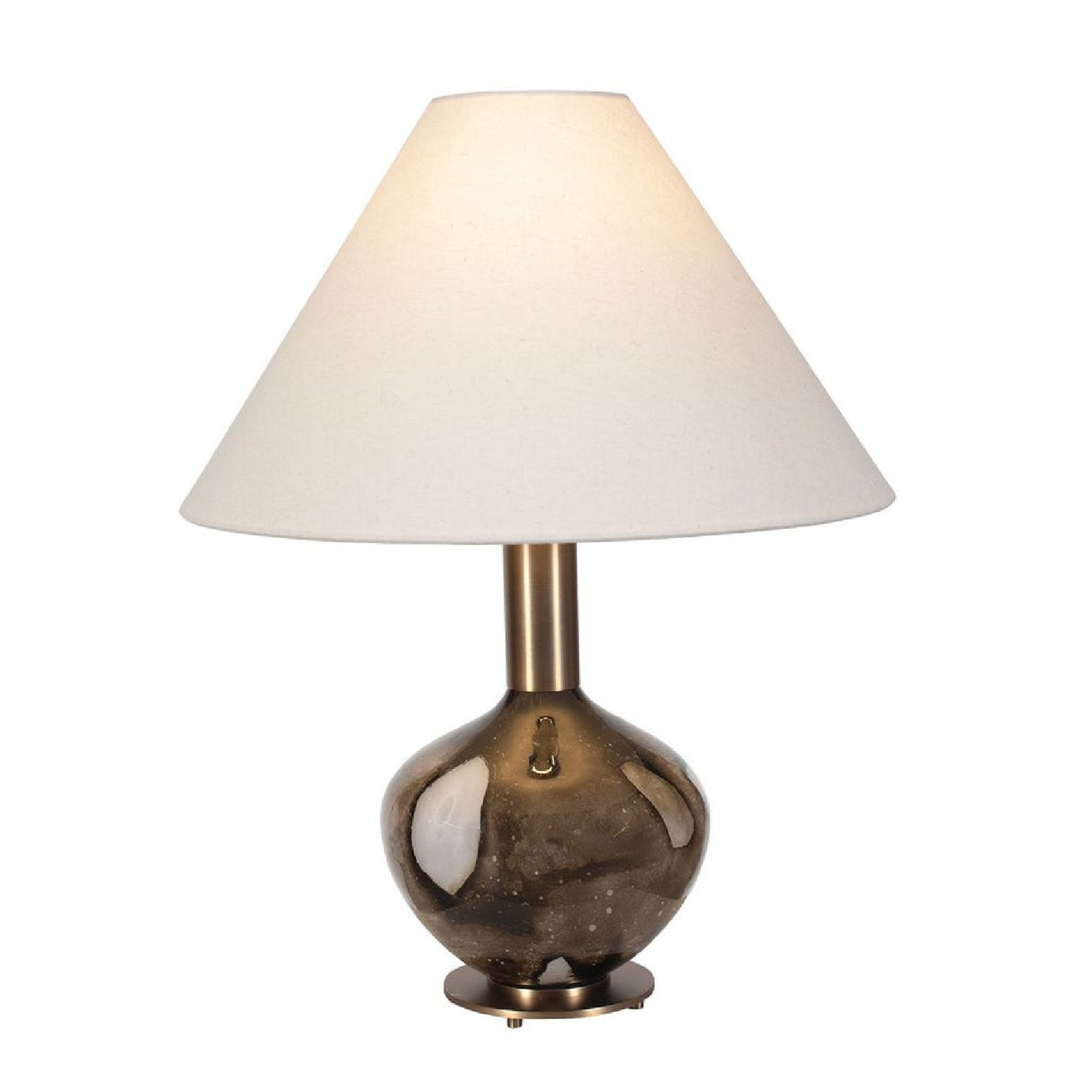 Brown Patterned Glass Table Lamp | Oroa.com