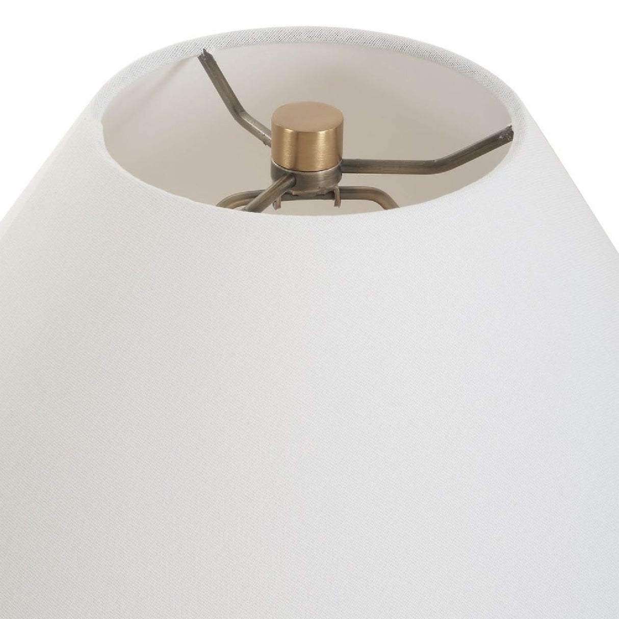 Ridged White Ceramic Table Lamp | Oroa.com