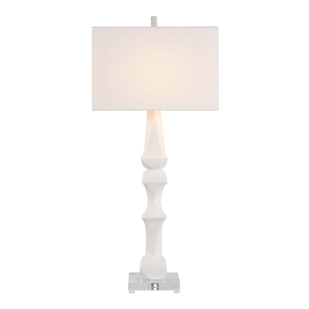 White Sculptural Table Lamp | Oroa.com