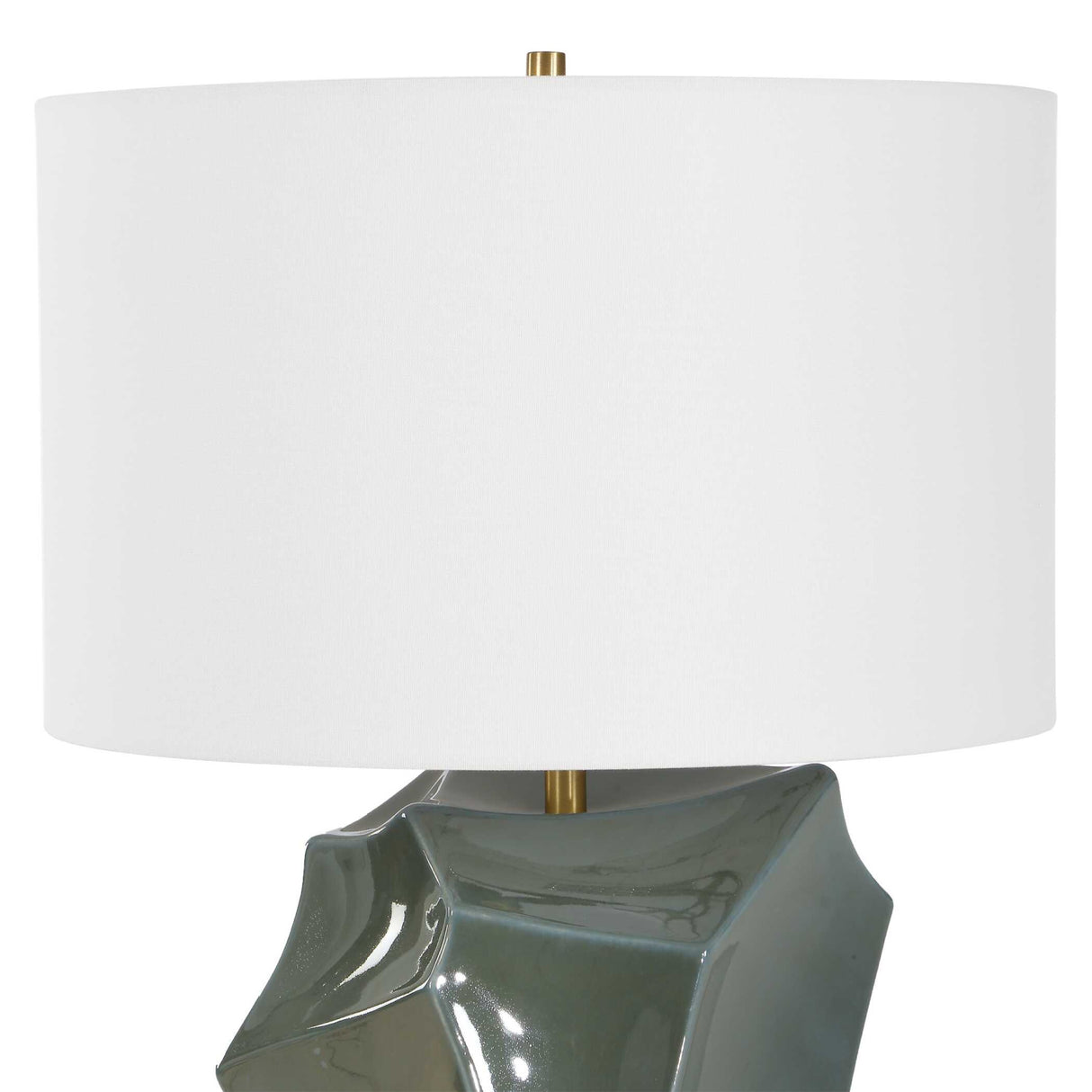 Faceted Bronze Ceramic Table Lamp | Oroa.com