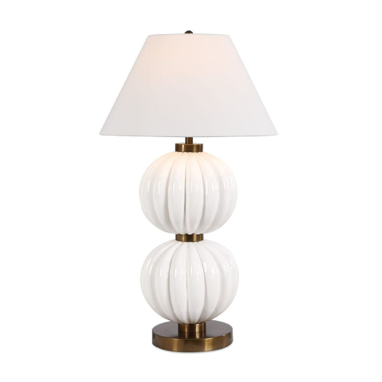 Stacked White Spheres Table Lamp | Oroa.com