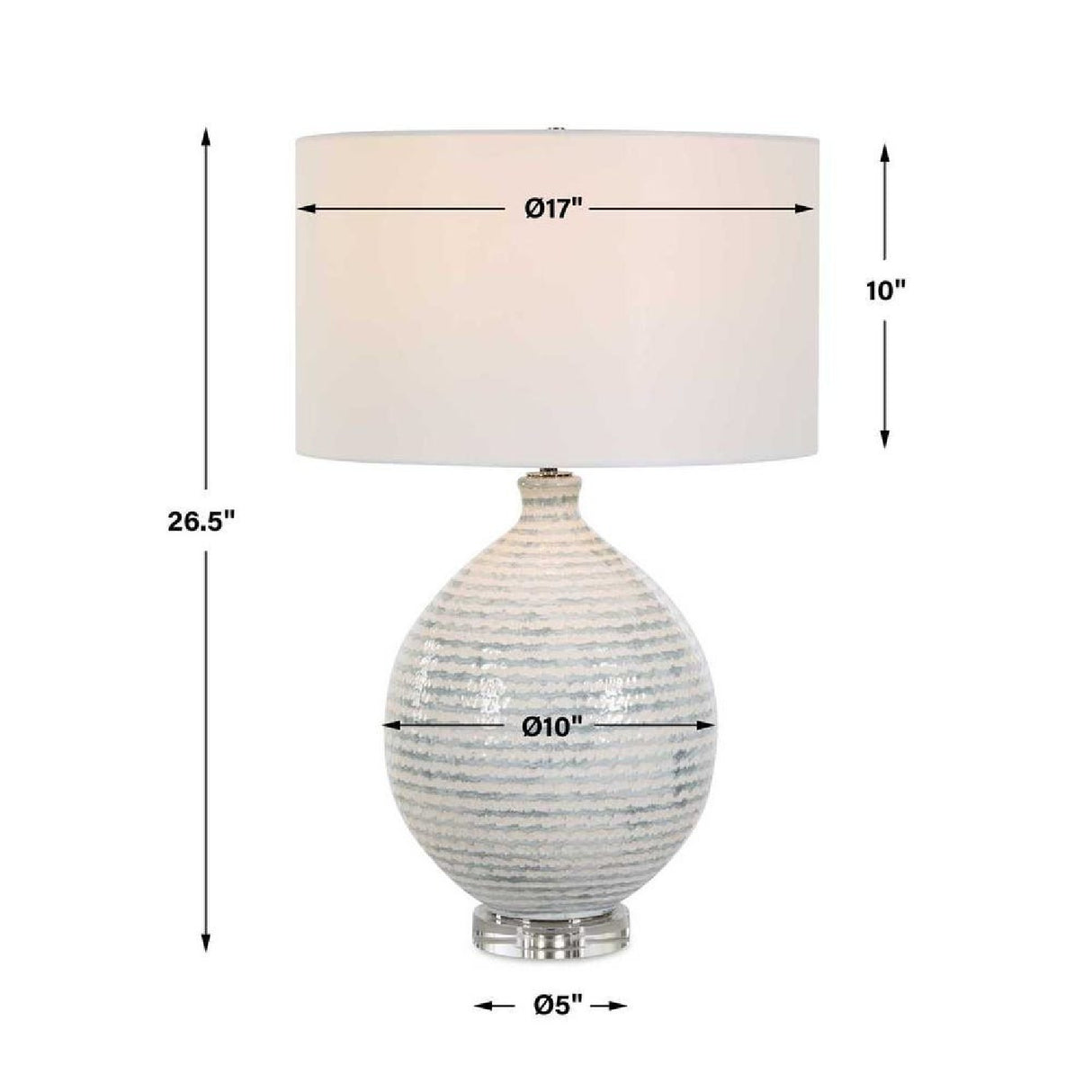 Striped Ceramic Table Lamp | Oroa.com