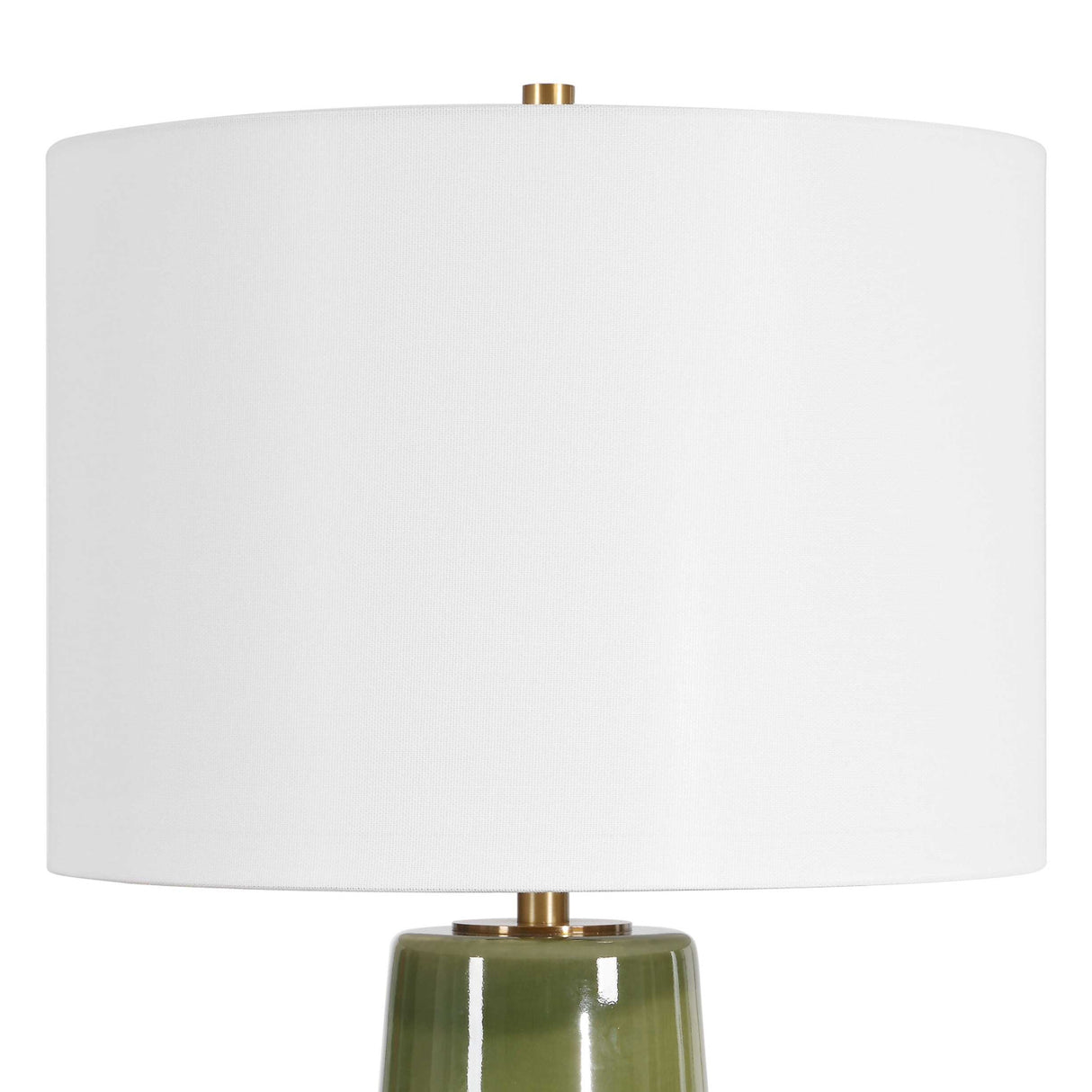 Hourglass Green Ceramic Table Lamp | Oroa.com