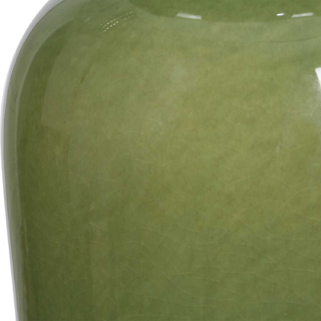 Hourglass Green Ceramic Table Lamp | Oroa.com