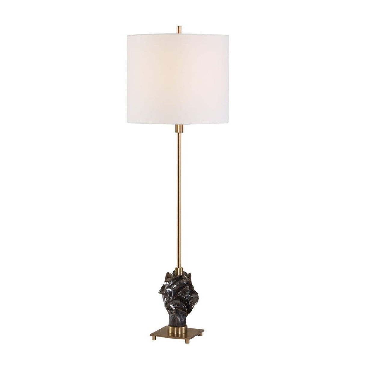 Black Organic-Shaped Buffet Lamp | Oroa.com