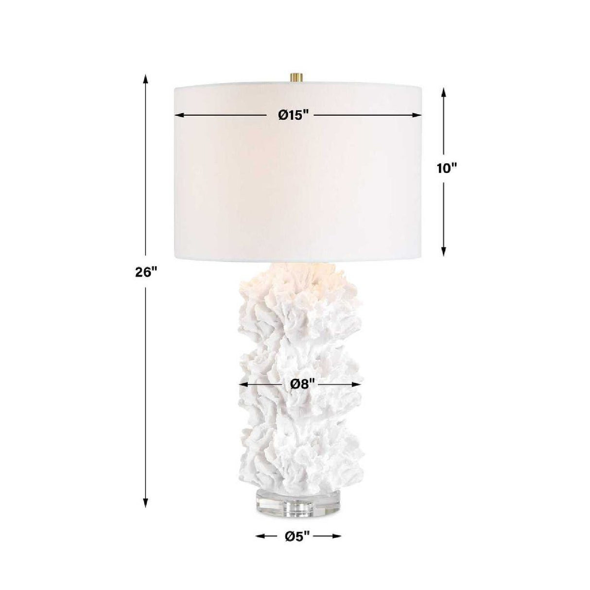 White Coral Inspired Table Lamp | Oroa.com
