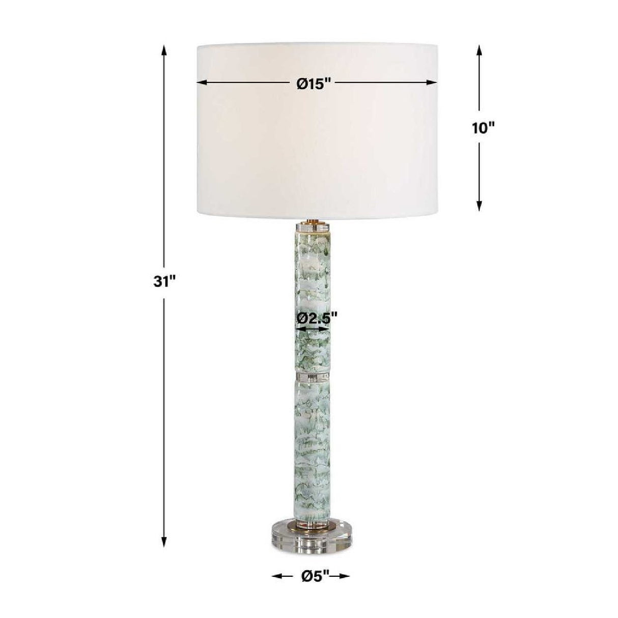 Ceramic Column Table Lamp | Oroa.com