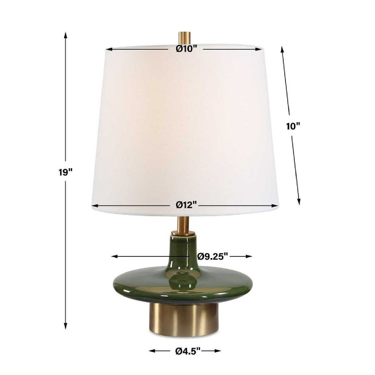 Green Ceramic Table Lamp | Oroa.com