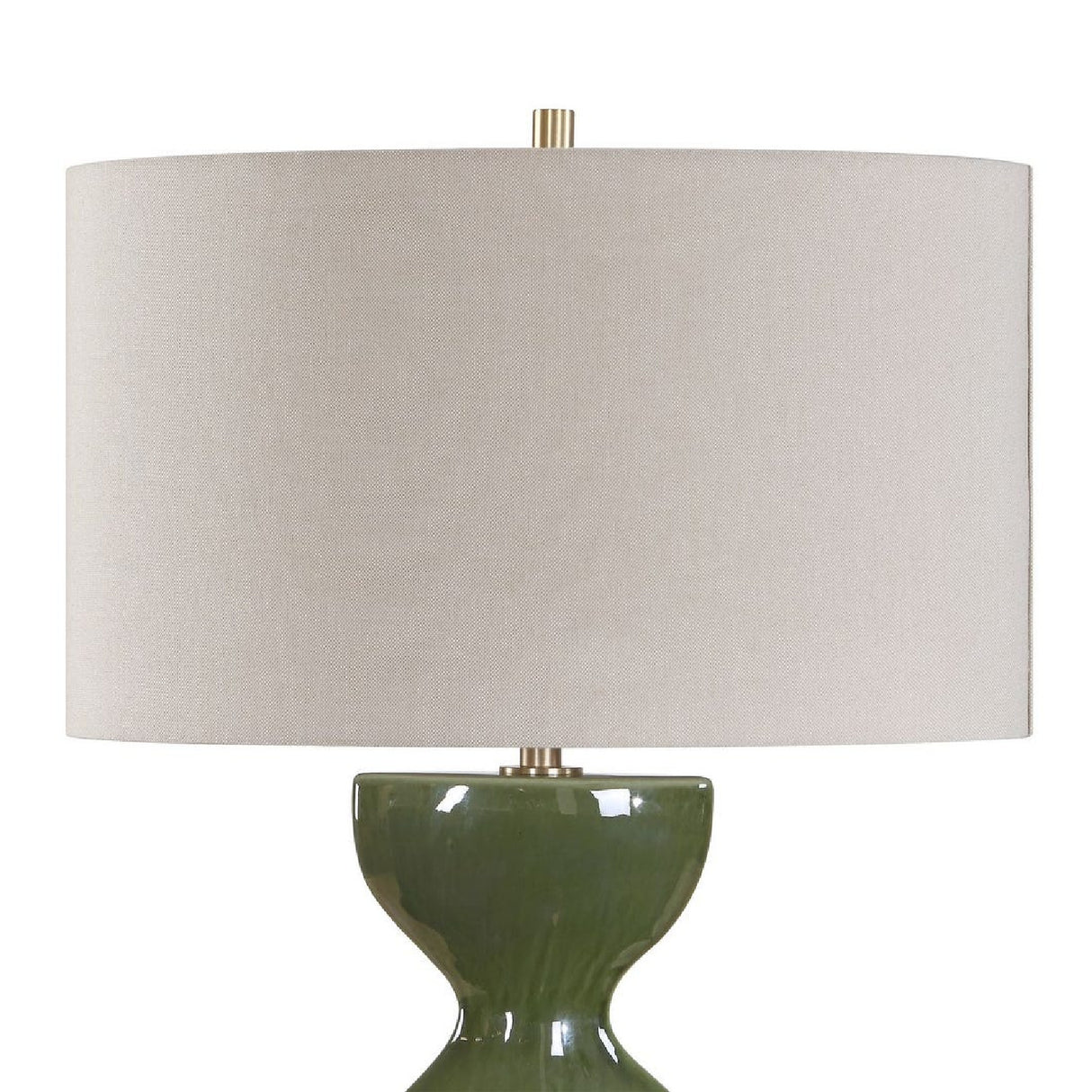 Green Ceramic Hourglass Table Lamp | Oroa.com