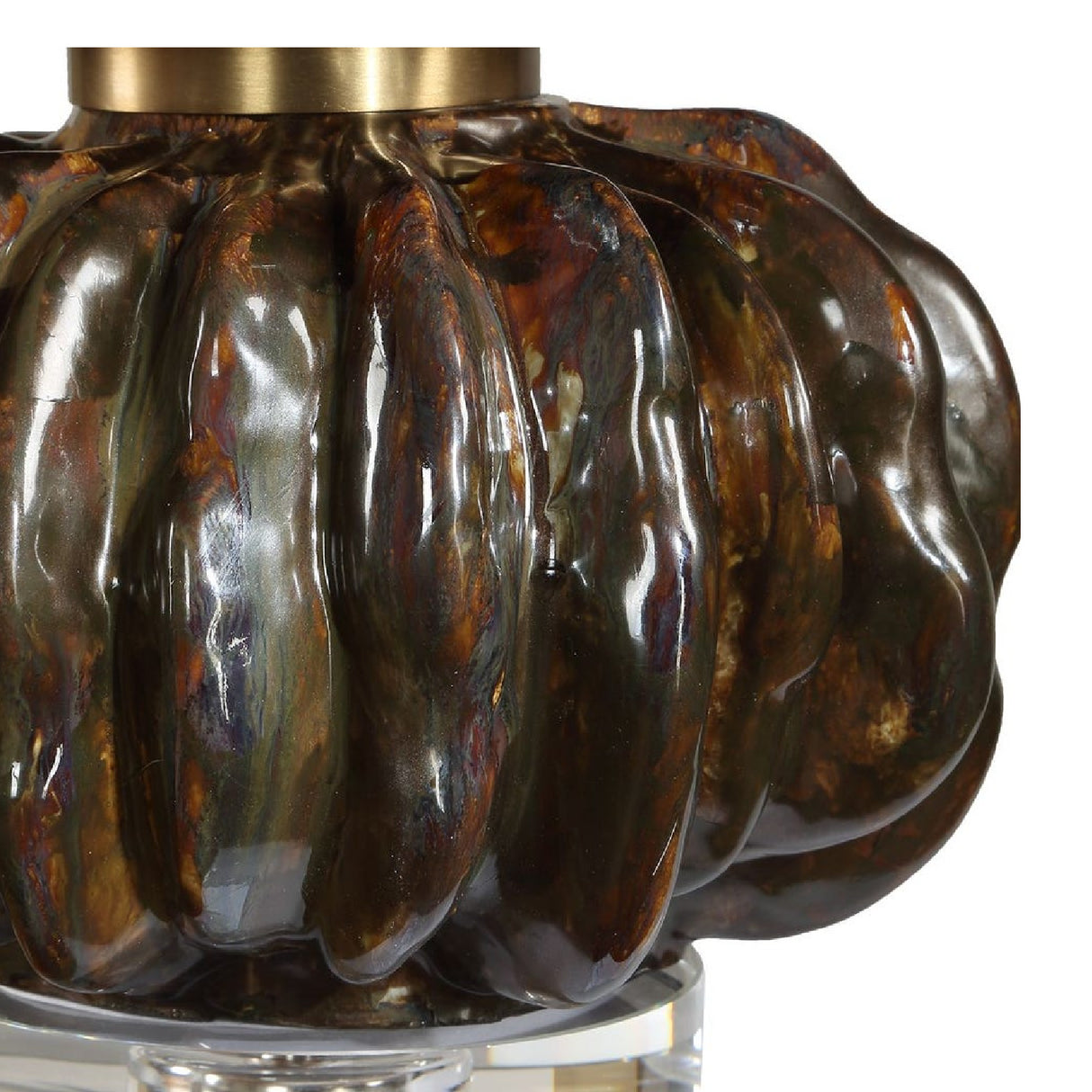 Stacked Fluted Ceramic Table Lamp | Oroa.com