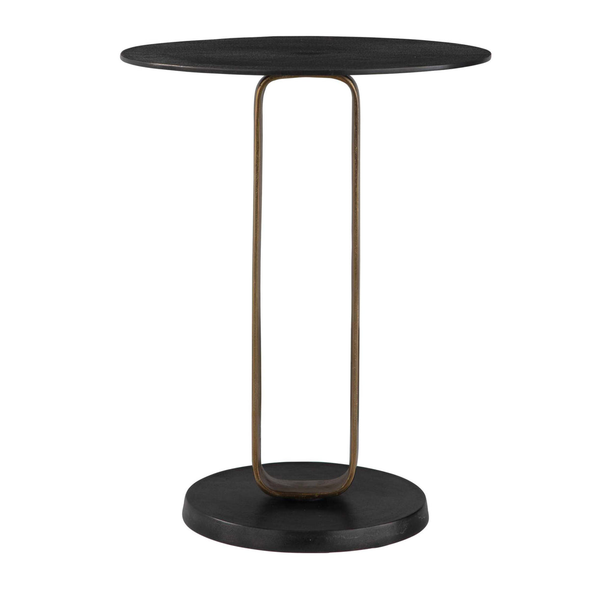 Black Cast Aluminum Accent Table | Oroa.com