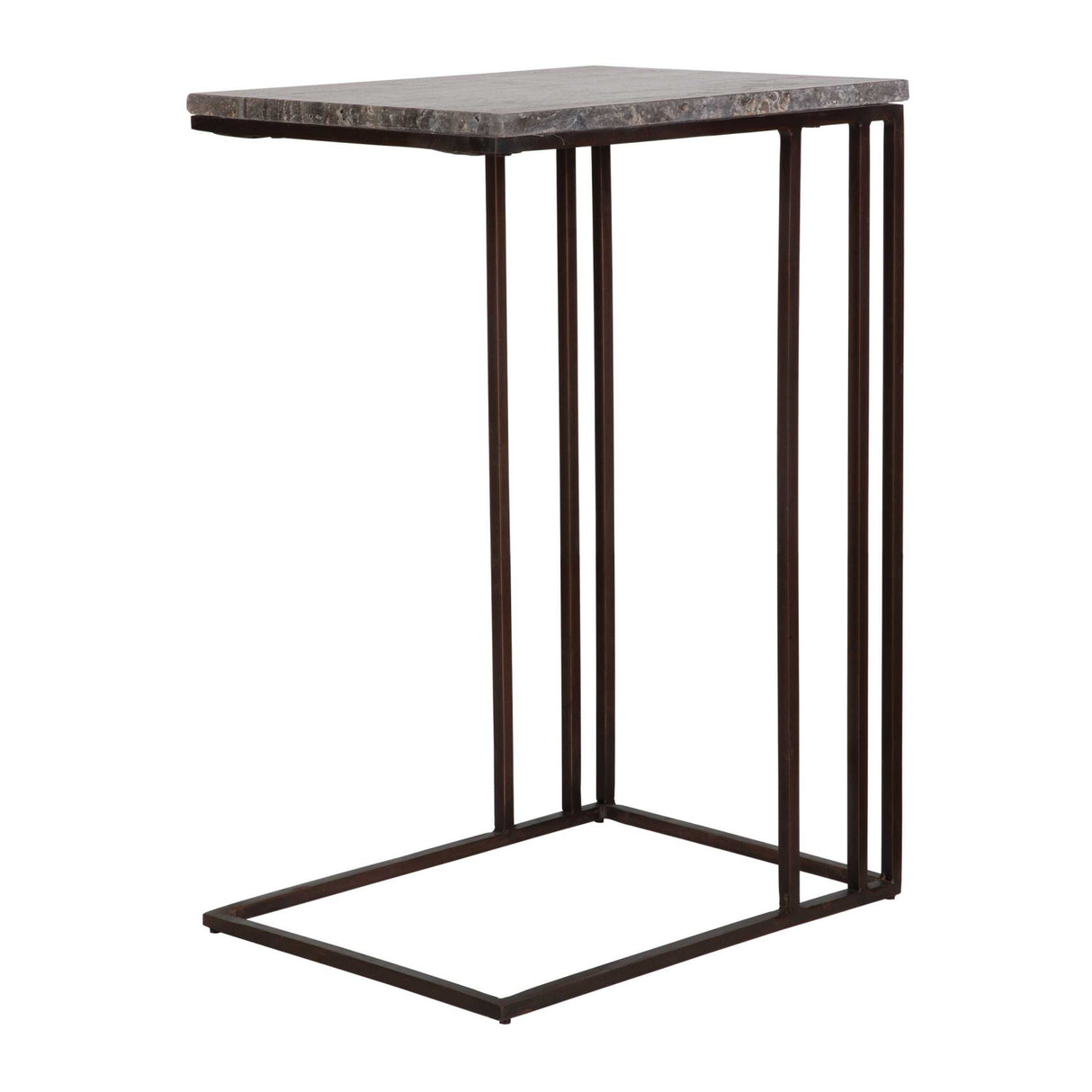 Travertine Pull-Up Accent Table | Oroa.com