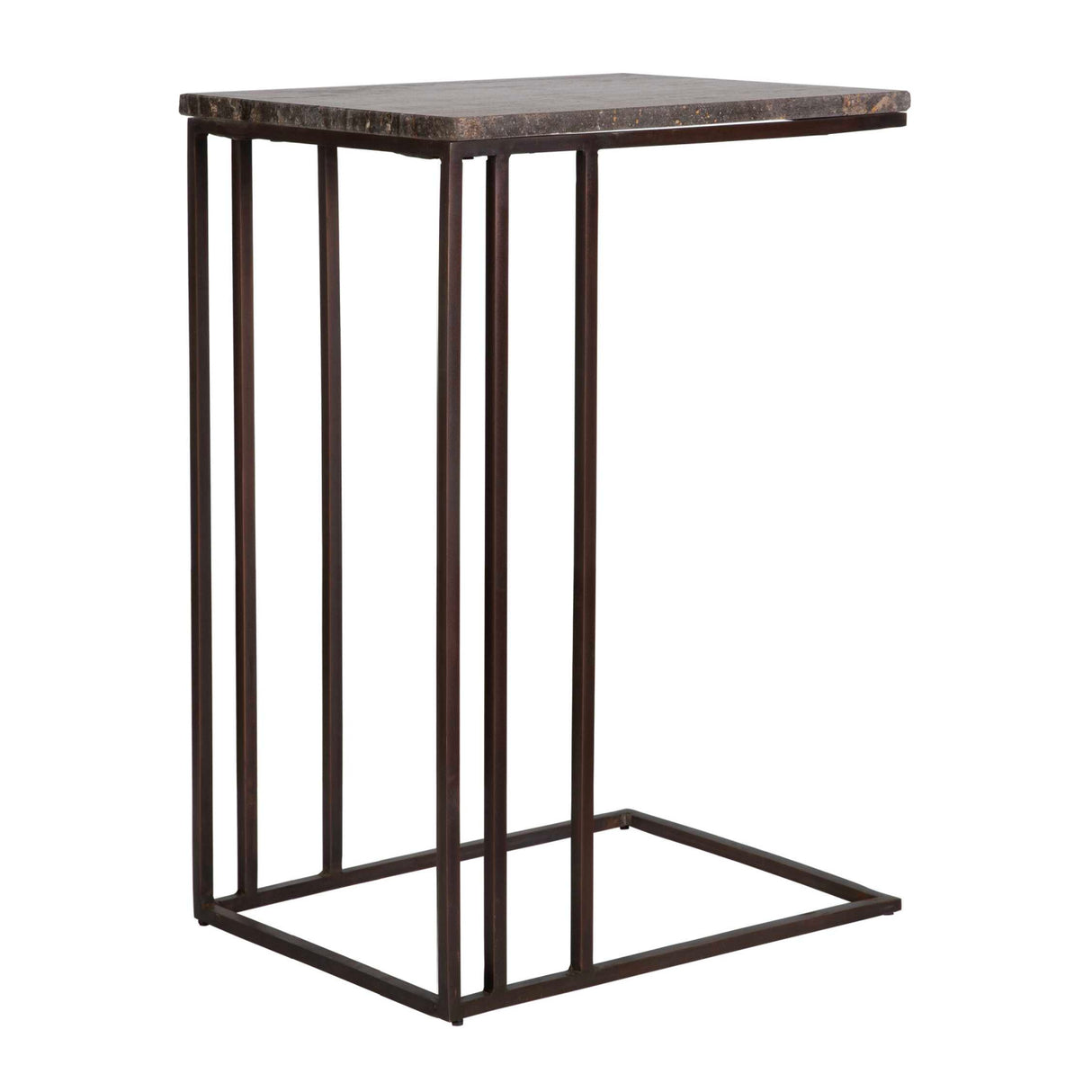 Travertine Pull-Up Accent Table | Oroa.com