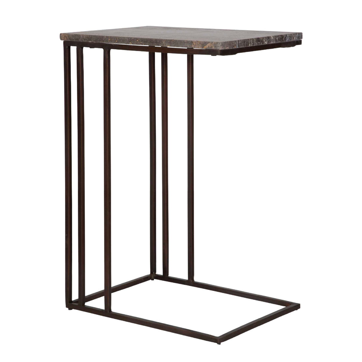 Travertine Pull-Up Accent Table | Oroa.com