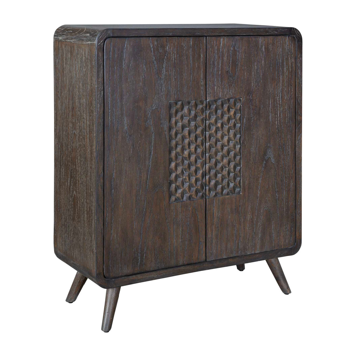 Weathered Mindi Wood 2-Door Cabinet | Oroa.com
