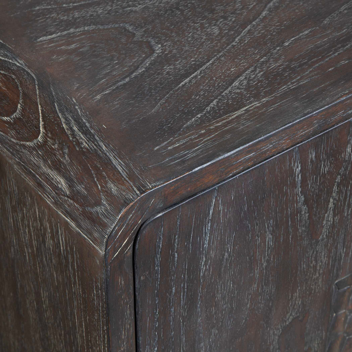 Weathered Mindi Wood 2-Door Cabinet | Oroa.com