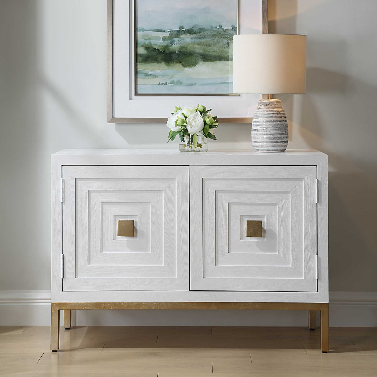 Fir Wood 2-Door Cabinet | Oroa.com