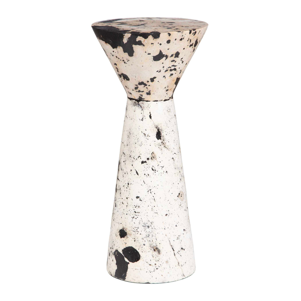 Limestone Hourglass Indoor/Outdoor Drink Table | Oroa.com