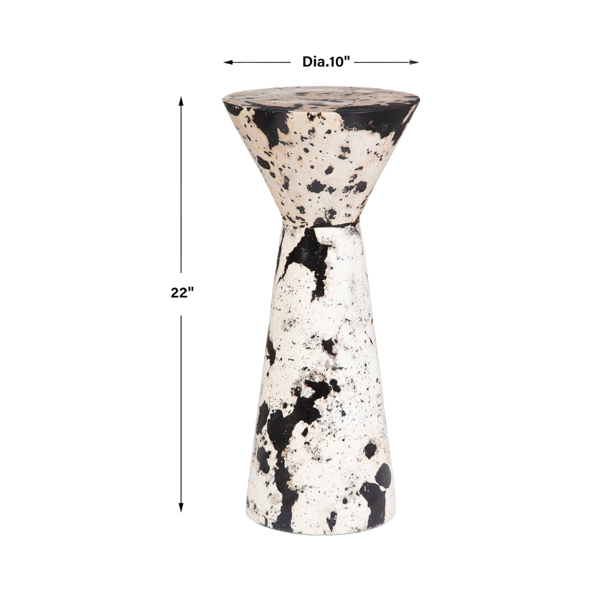 Limestone Hourglass Indoor/Outdoor Drink Table | Oroa.com
