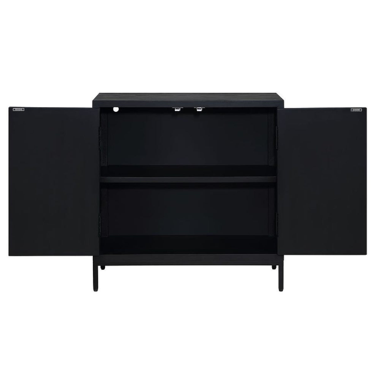 Black Circle Patterned 2-Door Cabinet | Oroa.com