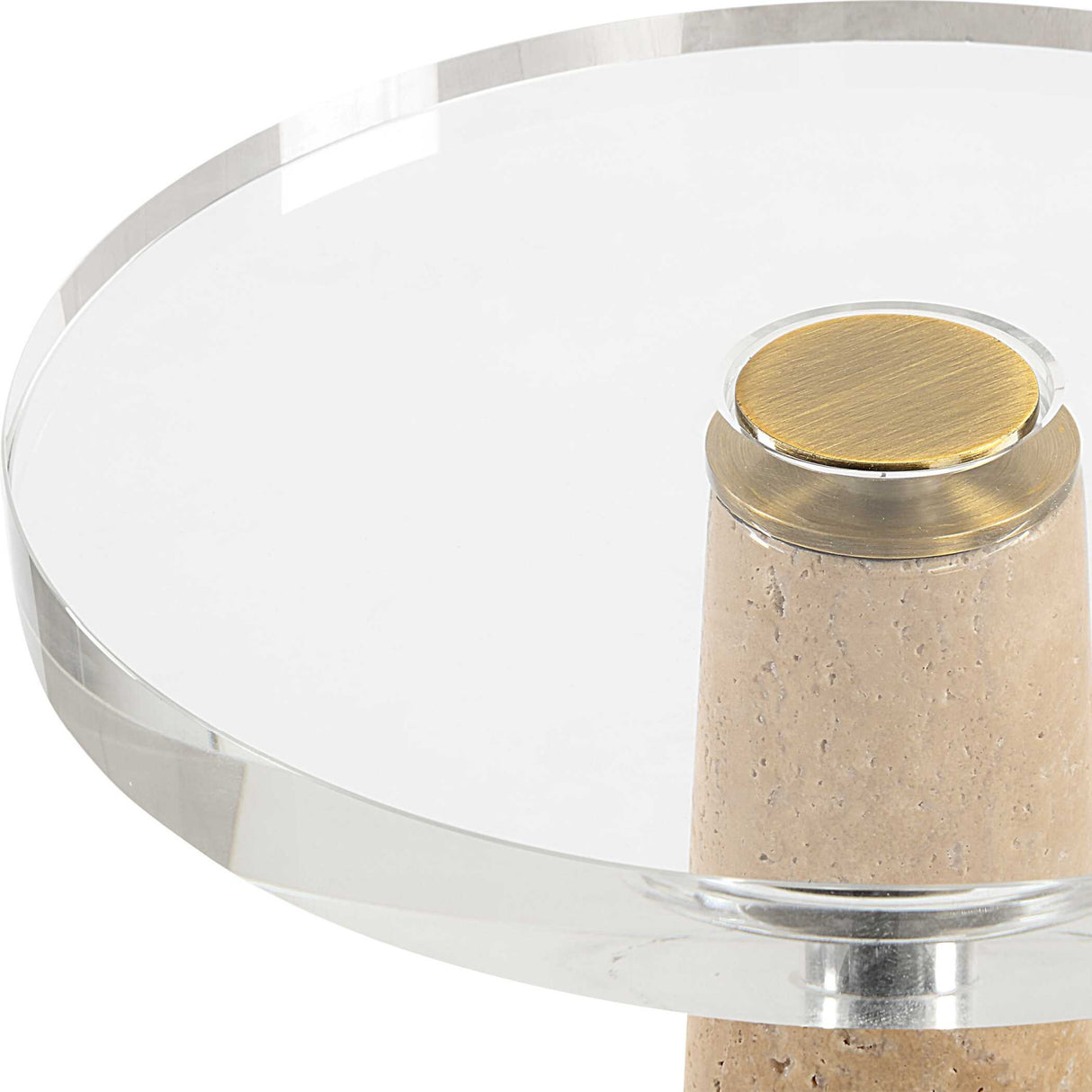 Conical Travertin Drink Table | Oroa.com