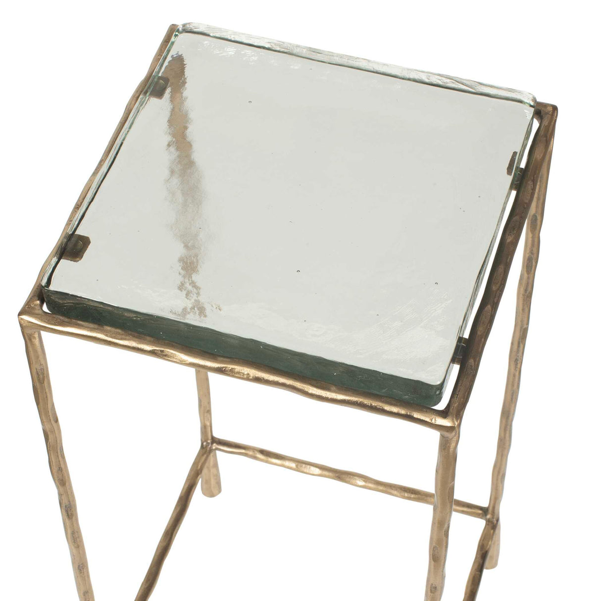 Cast Glass Square Accent Table | Oroa.com