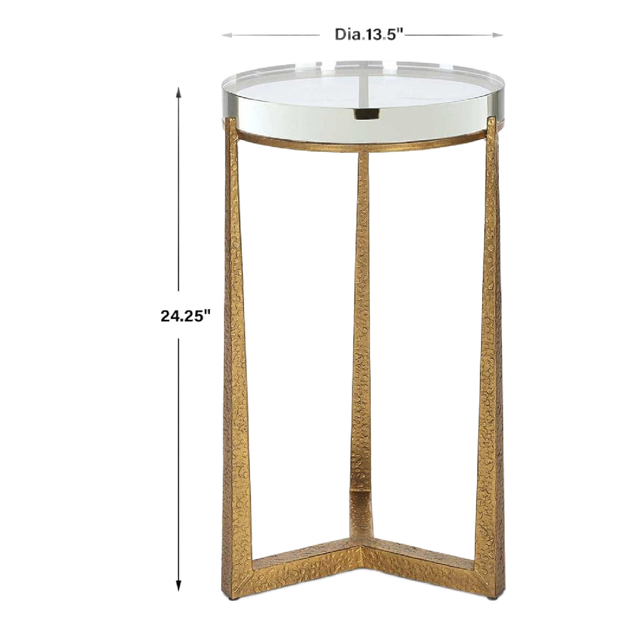 Crystal Top Accent Table | Oroa.com