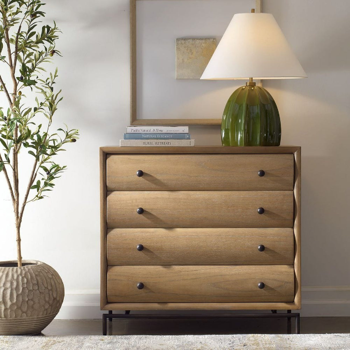 Mindi Wood 4-Drawer Chest | Oroa.com