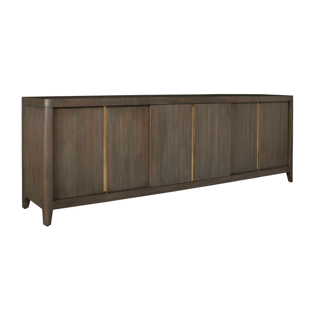 Walnut Sliding-Door Consile Cabinet | Oroa.com