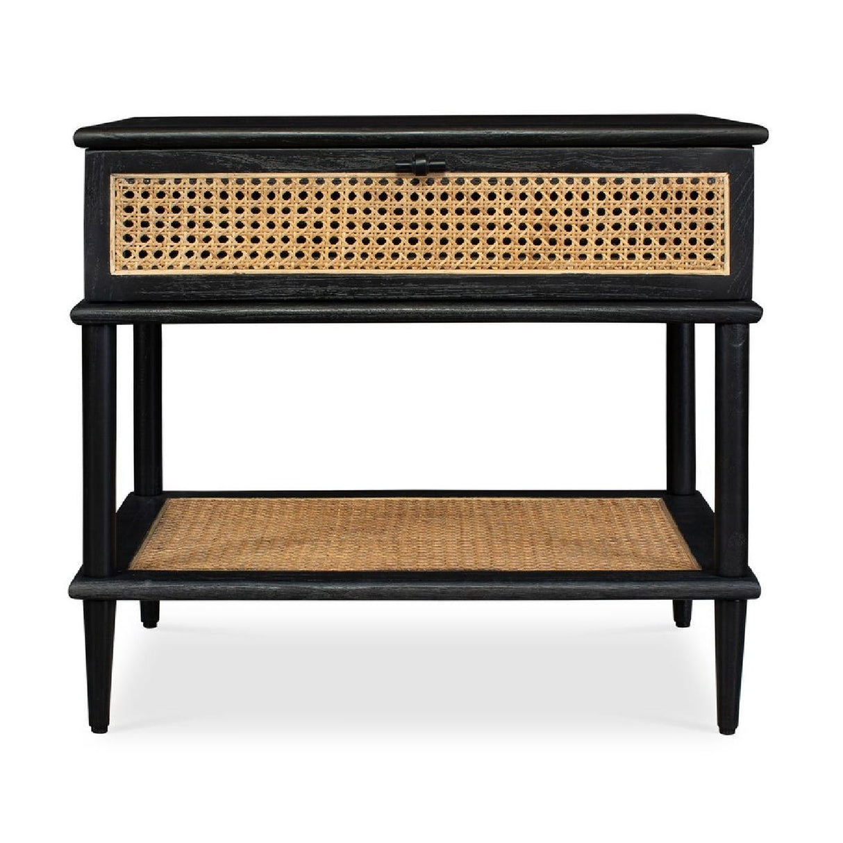 Rattan Cane 1-Drawer Side Table | Oroa.com