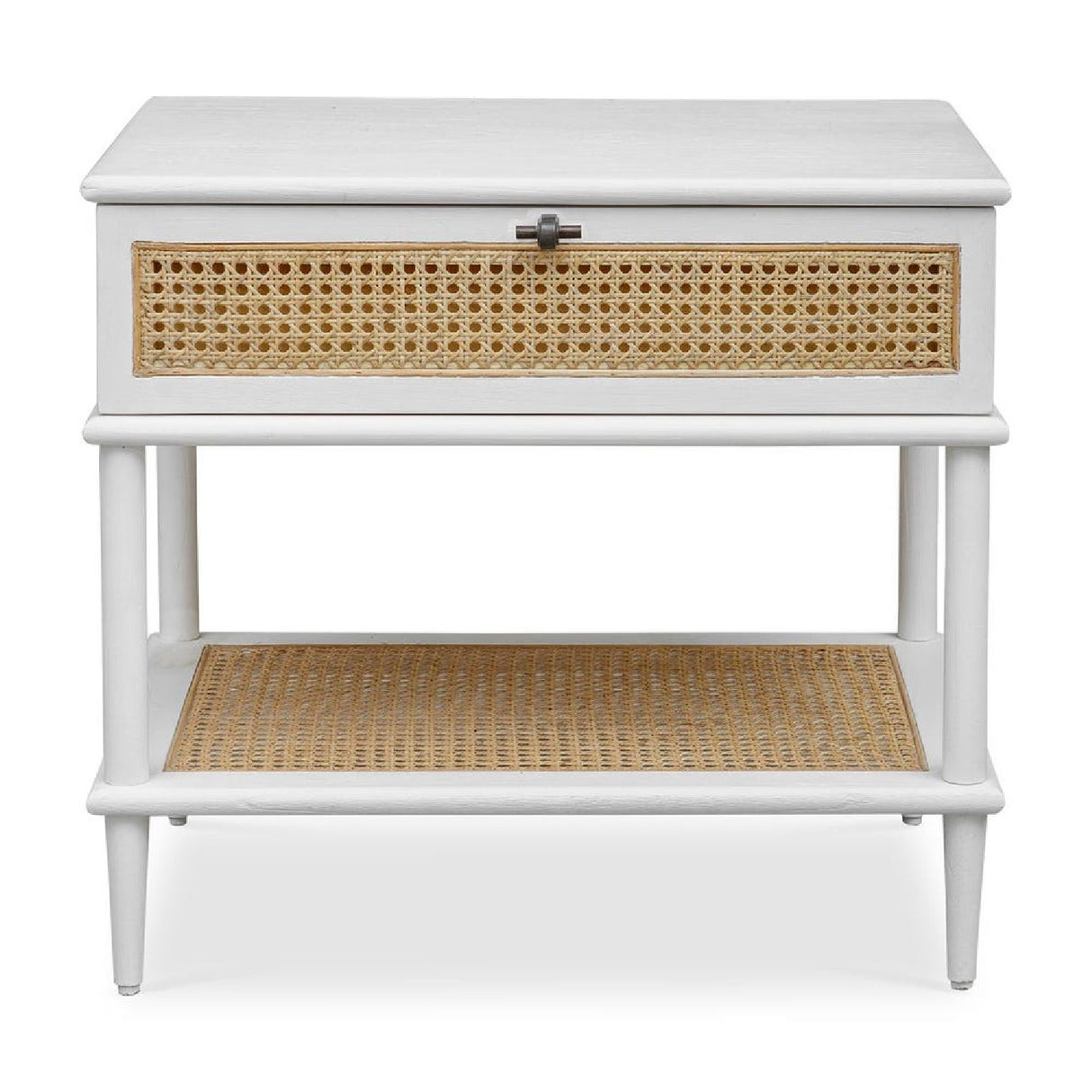 Rattan Cane 1-Drawer Side Table | Oroa.com