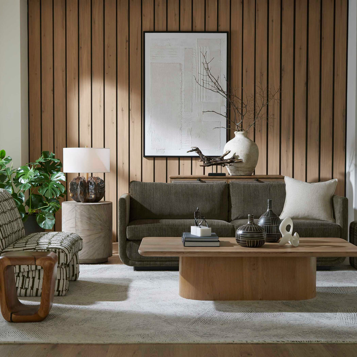 Solid Oak Minimalist Coffee Table | Oroa.com