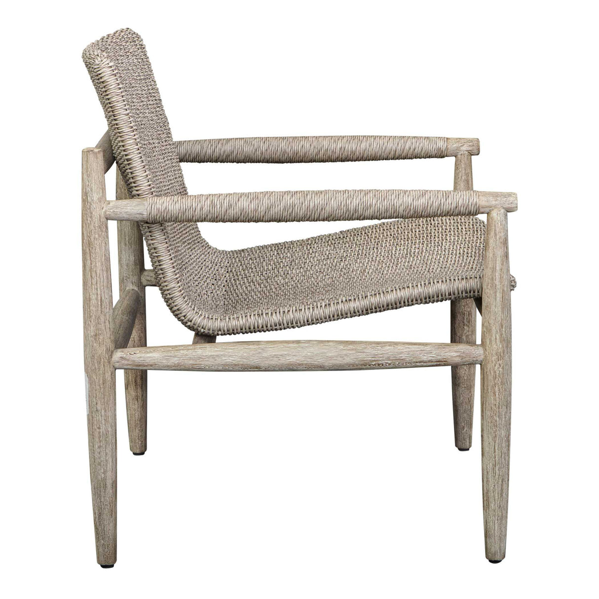 Beige Wicker Outdoor Lounge Chair | Oroa.com