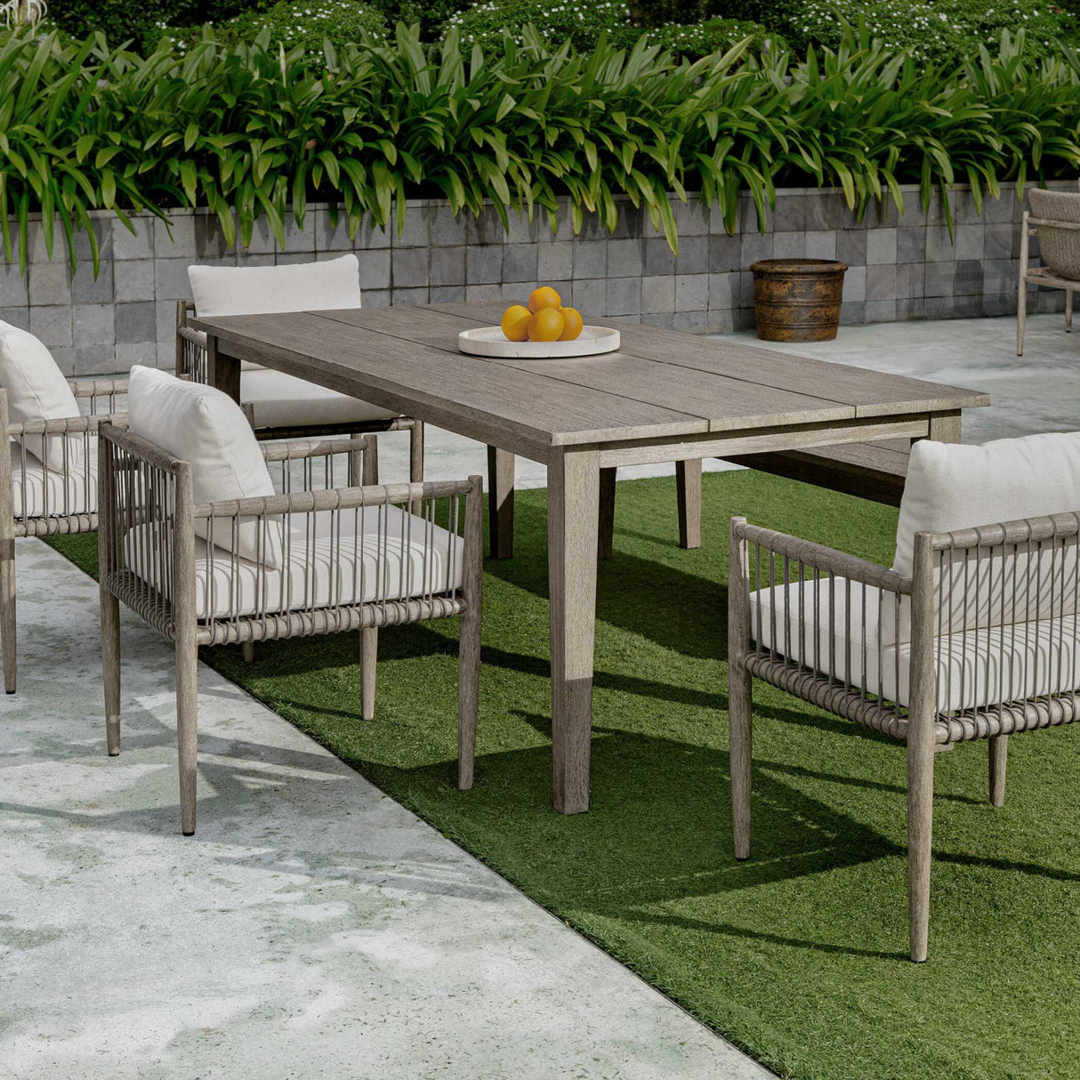 Solid Mahogany Indoor/Outdoor Dining Table | Oroa.com