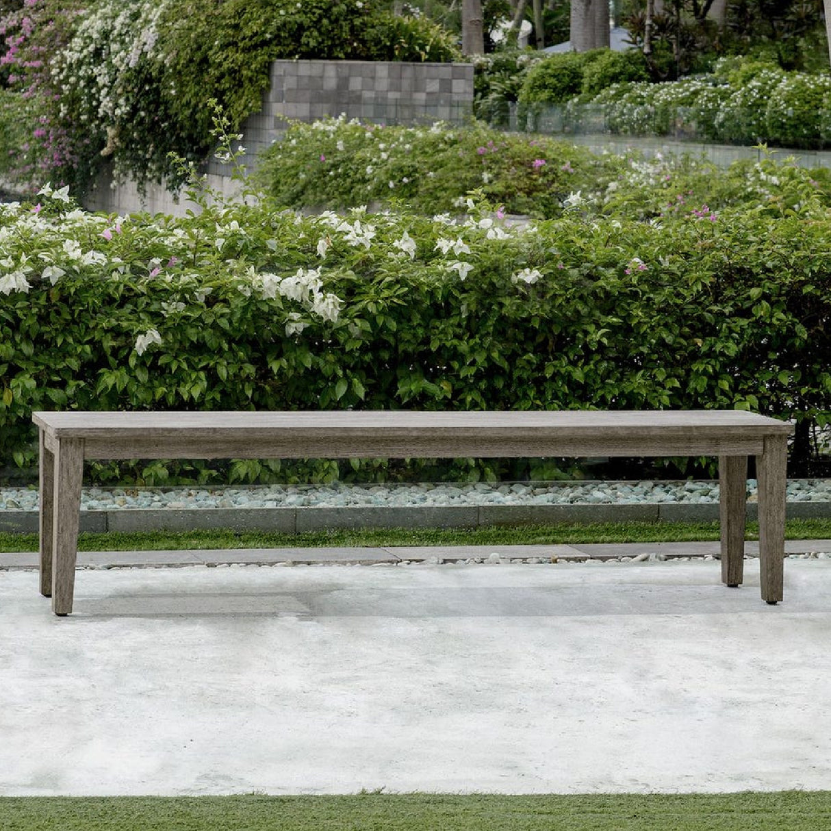 Rustic Gray Mahogany Bench | Oroa.com