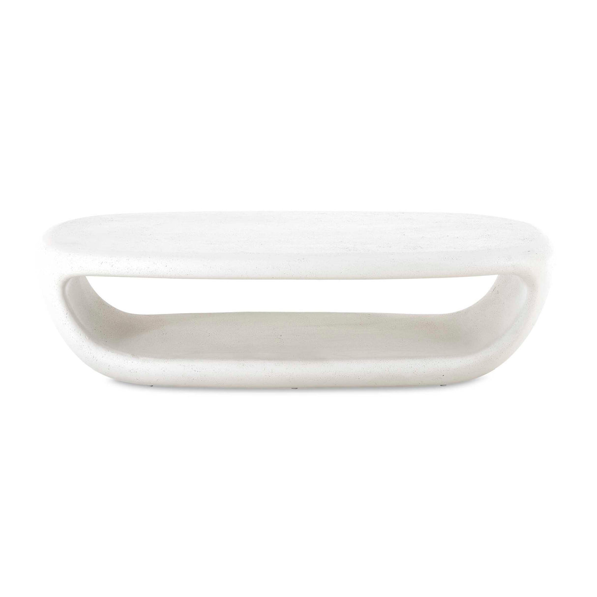 White Concrete Indoor/Outdoor Coffee Table | Oroa.com