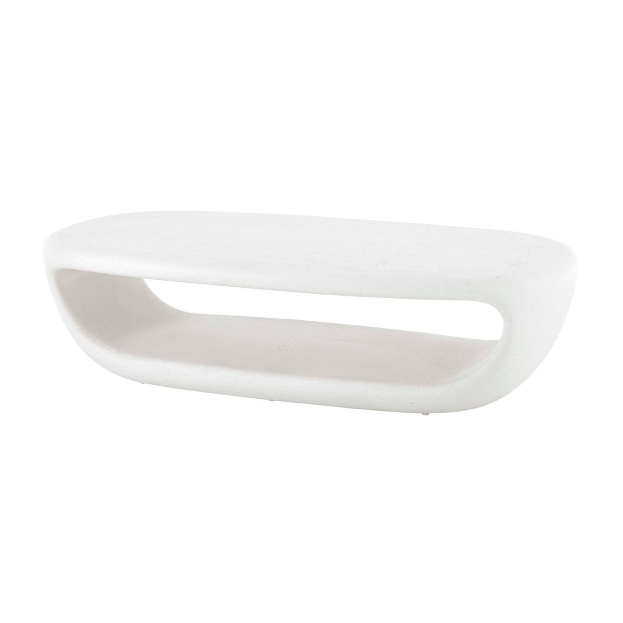 White Concrete Indoor/Outdoor Coffee Table | Oroa.com