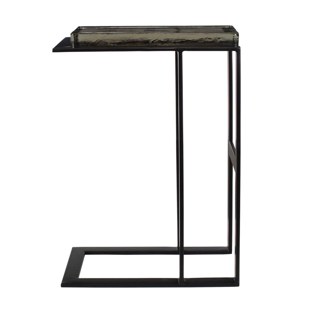 Cast Glass Pull-Up Accent Table | Oroa.com